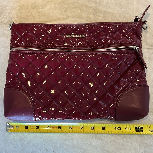 MZ Wallace Crosby Crossbody Bag in Burgundy with all 3 original straps ❤️ - Picture 3 of 11